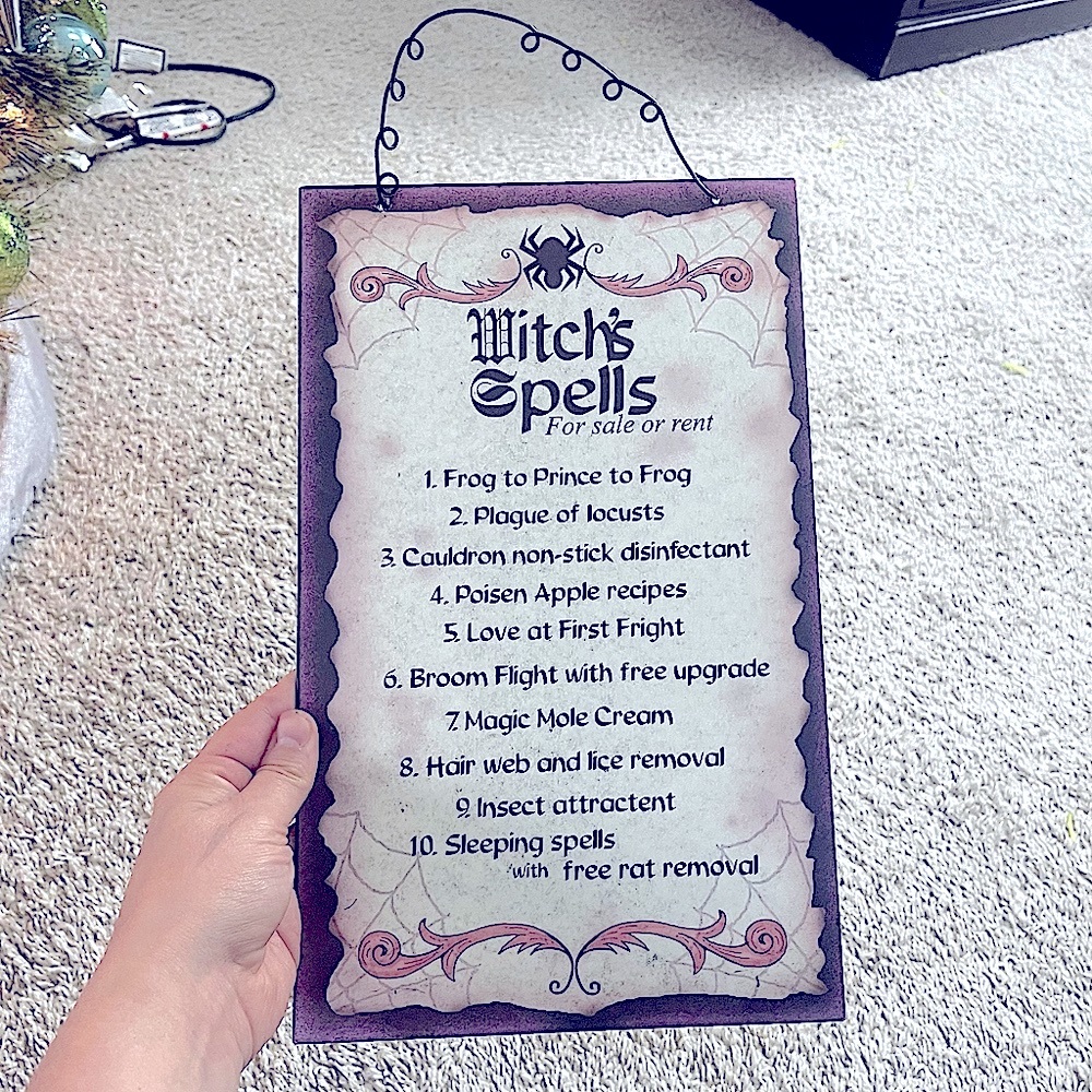 Metal kitchen sign for witches- witchcraft/Wiccan/decor absolute must have💜